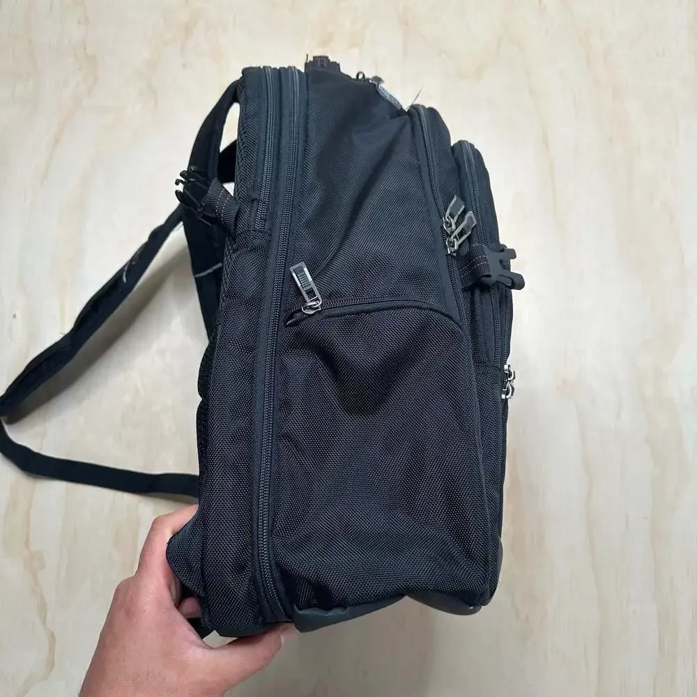OGIO Technologio Black Laptop Backpack with Red Stitching